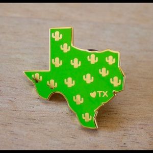 Texas Cactus Enamel Pin by Sleepy Mountain